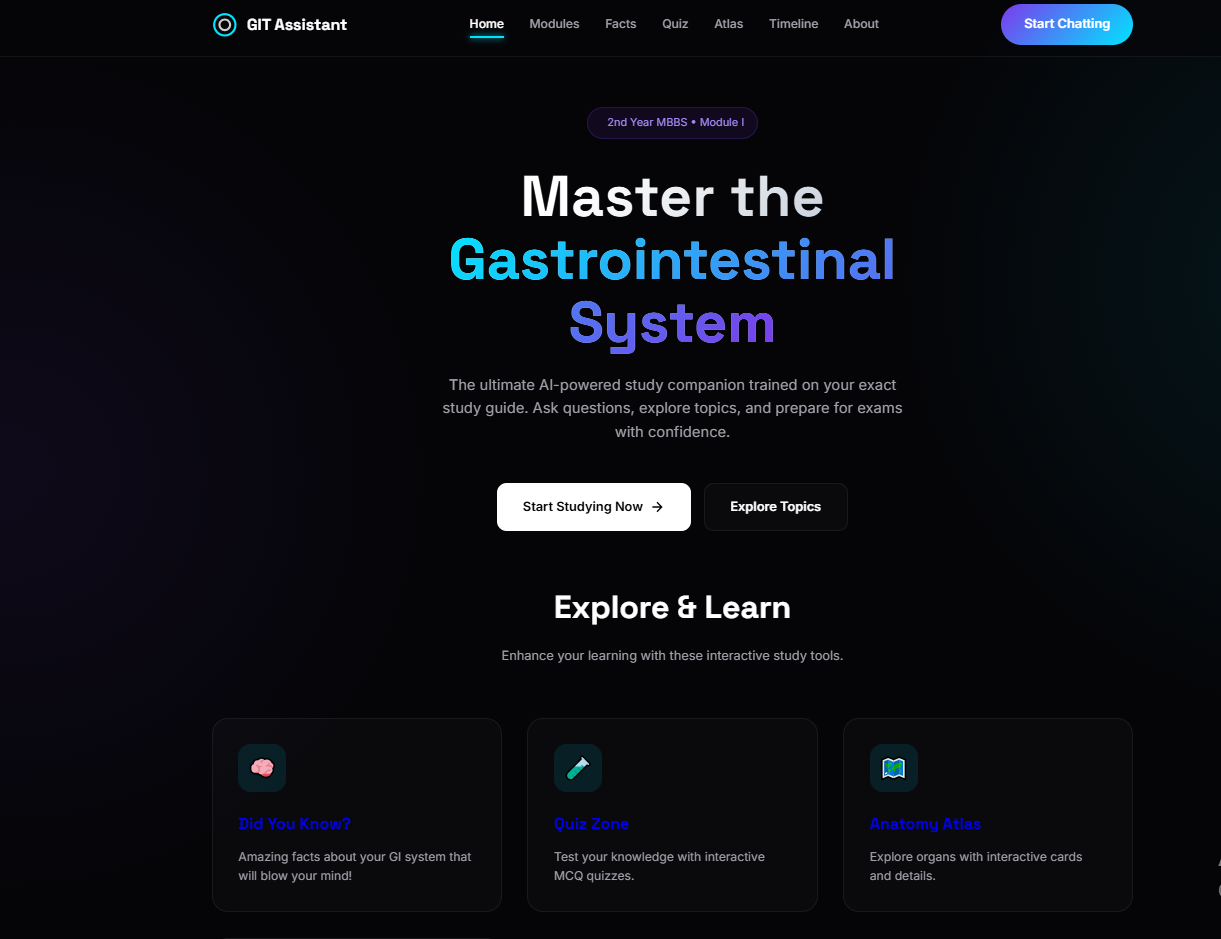 GIT Assistant Interface